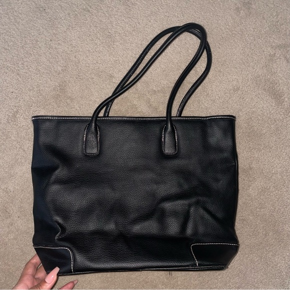 Victoria's Secret‎ Black Faux Leather Handbag Shoulder Bag - Picture 3 of 8